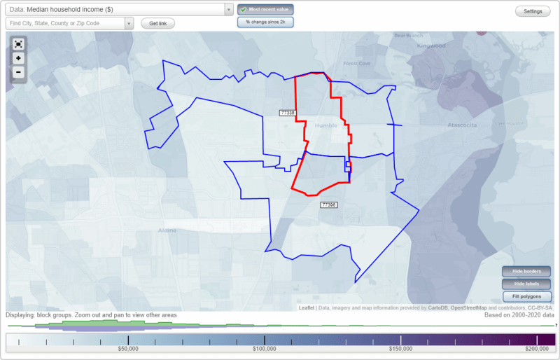 Humble, Texas (TX) Zip Code Map Locations, Demographics list of zip