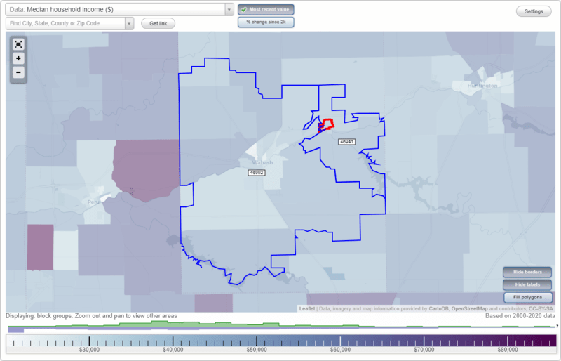 Lagro, Indiana (IN) Zip Code Map Locations, Demographics list of