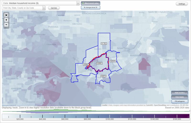 Norco, California (CA) Zip Code Map Locations, Demographics list of