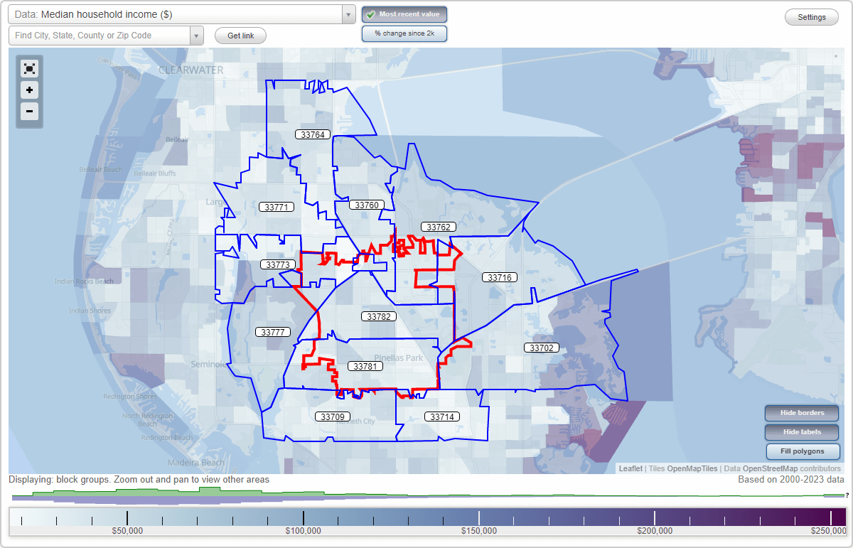 ZIP Code 33781 Map, Demographics, More for Pinellas.