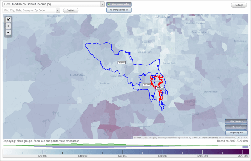 Riverdale, (GA) Zip Code Map Locations, Demographics list