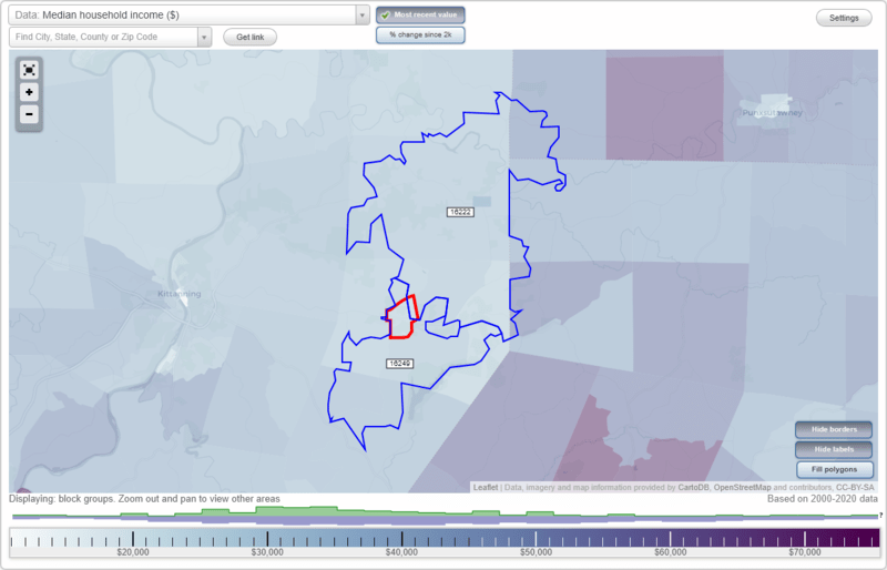 Rural Valley, Pennsylvania (PA) Zip Code Map Locations, Demographics