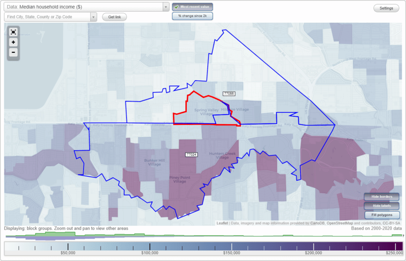 Map of ZIP Codes in Spring Branch, Texas Zipdatamaps.com