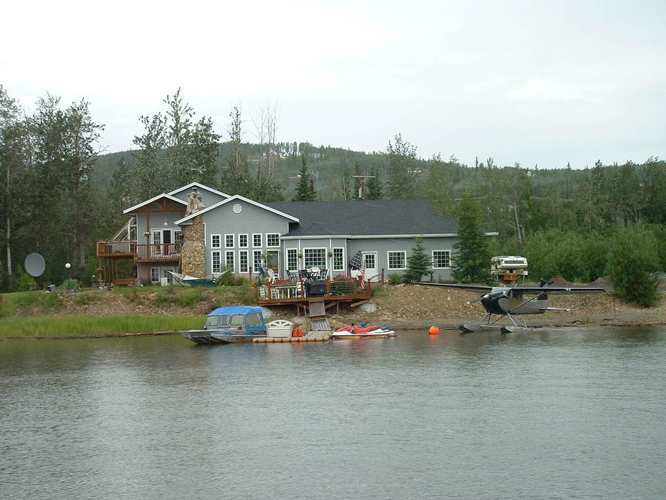 Fairbanks, AK Houses along the Chena River, Fairbanks photo, picture