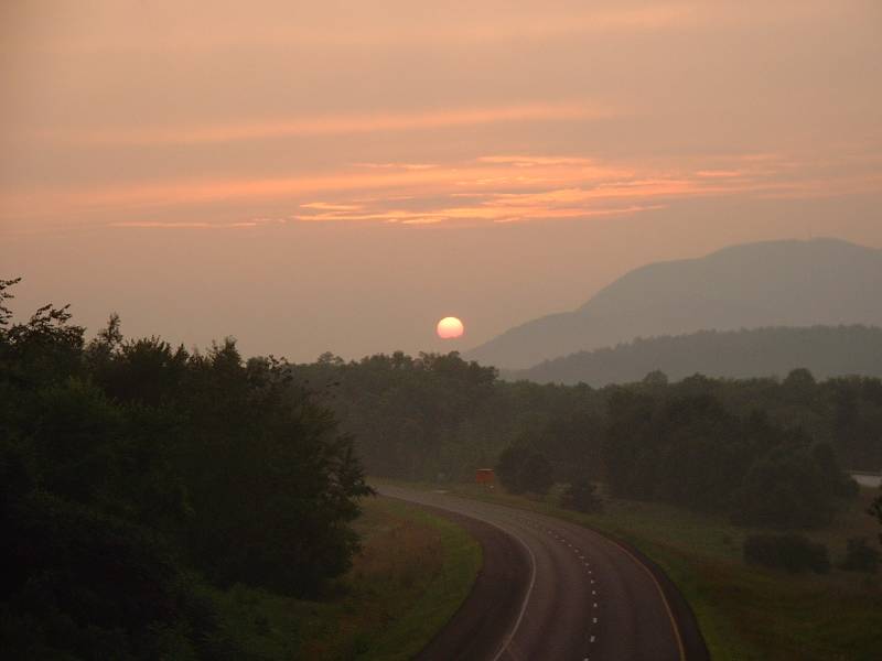 West Rutland, VT Sunset over Route 4 West photo, picture, image