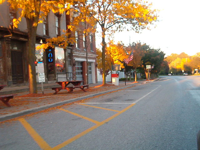 Lima, NY Main Street Lima in October photo, picture, image (New York) at