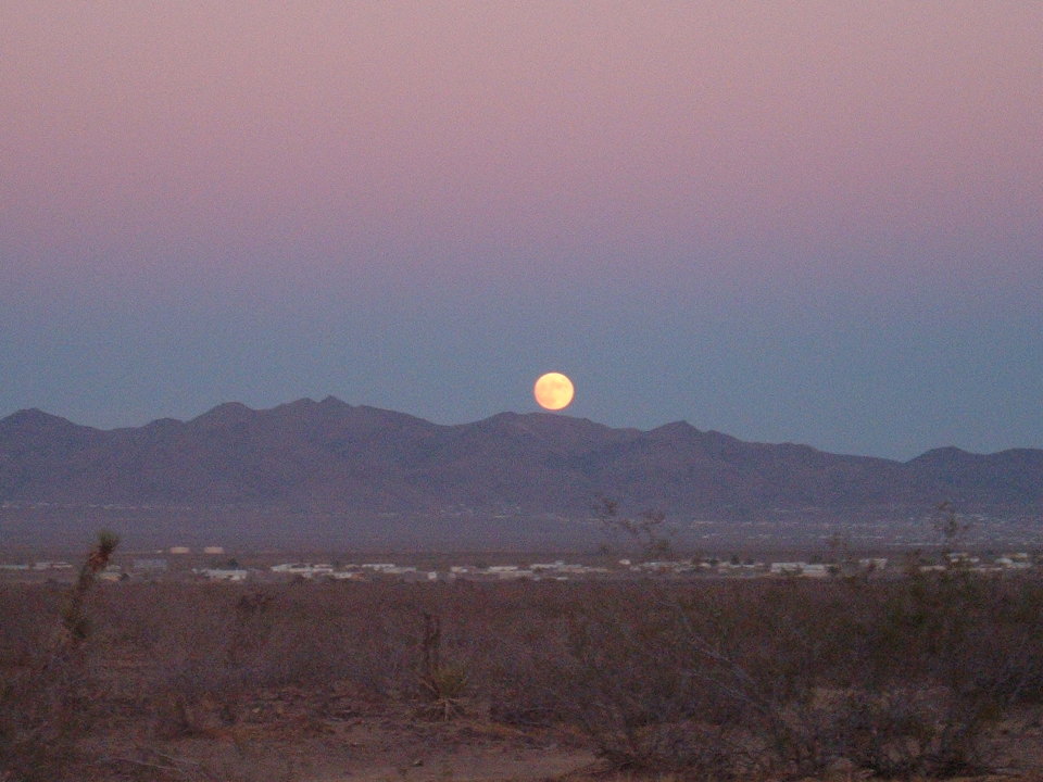 Golden Valley, AZ Full moon over Golden Valley photo, picture, image