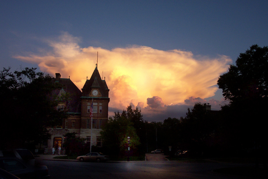 Riverside, IL Riverside's township hall at sunset photo, picture