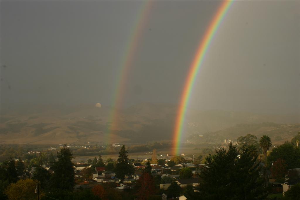 Aromas, CA Double Rainbow over Aromas photo, picture, image