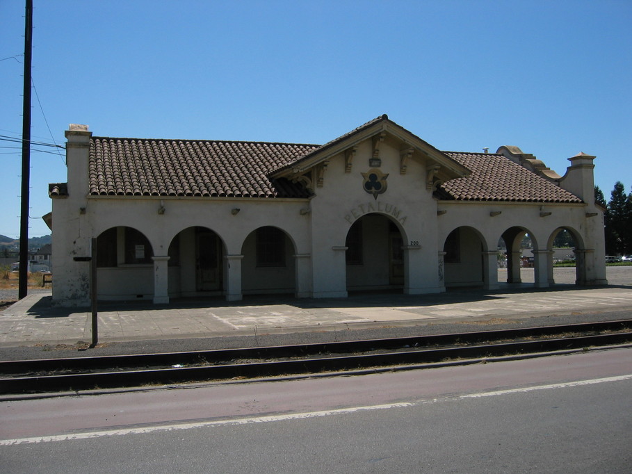 Petaluma, CA old train depot photo, picture, image (California) at