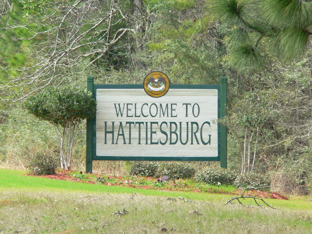 Hattiesburg, MS to Hattiesburg sign photo, picture, image
