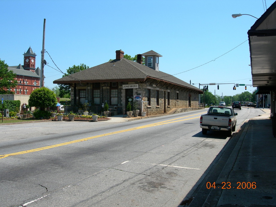 Jonesboro, GA Jonesboro, GA Train Depot and Main Street photo