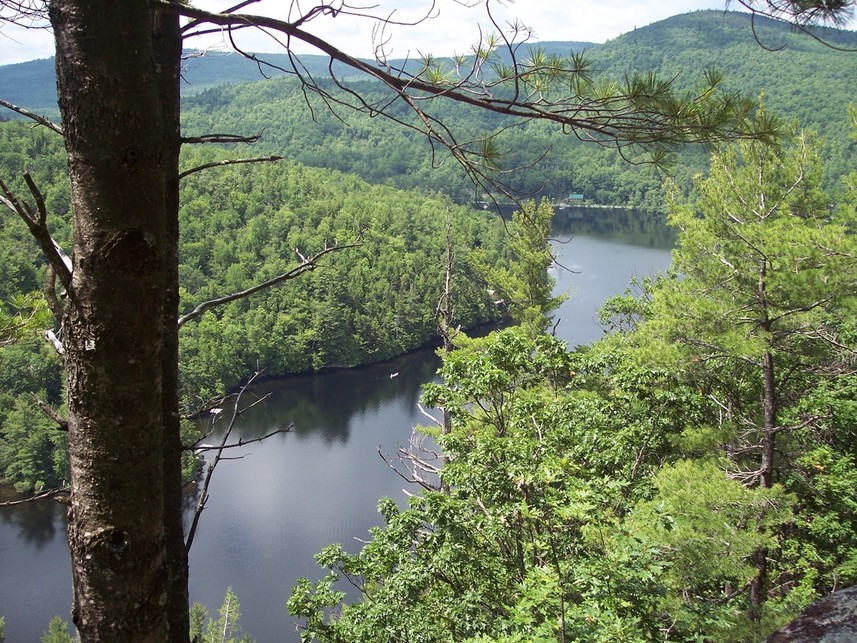 Greenwood, ME Twitchell Pond from up on Rowes Ledge photo, picture, image (Maine) at