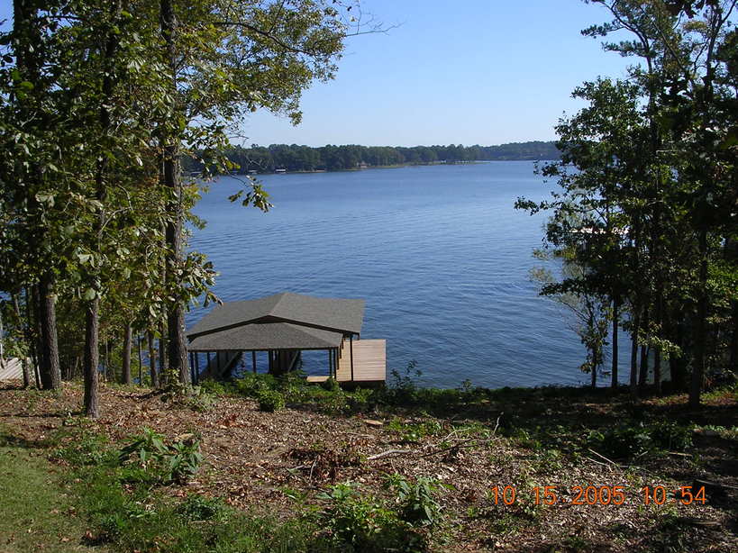 Lake Hamilton, AR Lake view from where our new home is being built