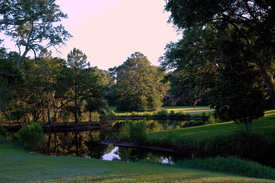Waveland, MS Lister Pond located next to the Pirate House believed to