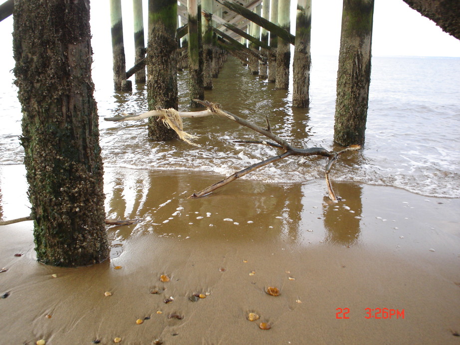 Keansburg, NJ Keansburg beach, under the pier photo, picture, image