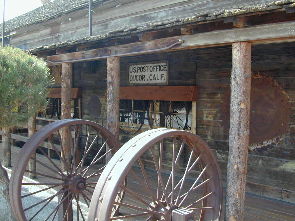 Ducor, CA Sign on Dutch Frontier Restaurant photo, picture, image