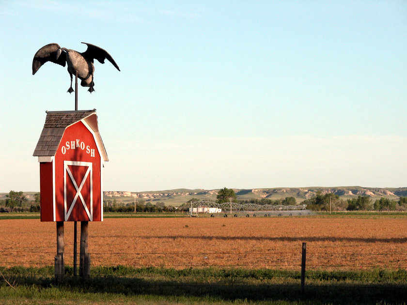 Oshkosh, NE Oshkosh, Nebraska sign photo, picture, image