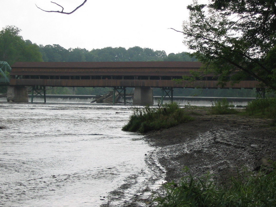 Geneva, OH Grand River, Harpersfield covered bridge, just south of