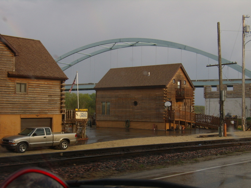 Luxemburg, IA Small townBig bridge photo, picture, image (Iowa) at