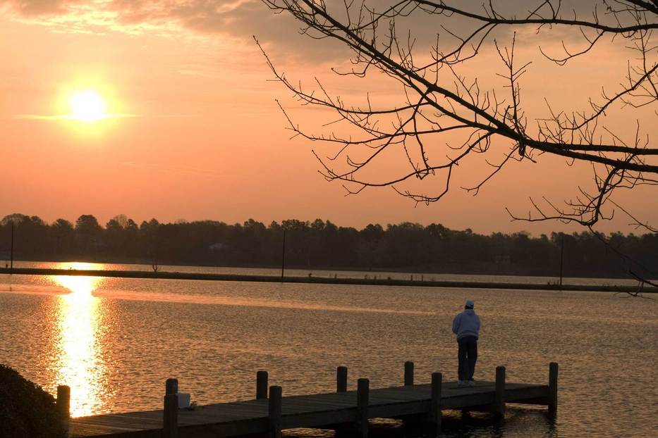 SC Early Fisherman At Lake Paul Wallace photo, picture