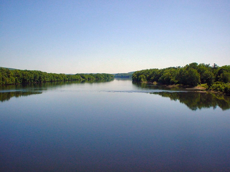 Lewisburg, PA The Susquehanna River, as seen from the Route 45 bridge going into Lewisburg