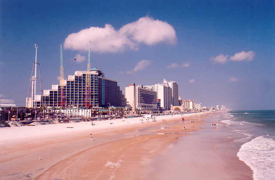 Daytona Beach, FL Looking North from Main Street Pier photo, picture