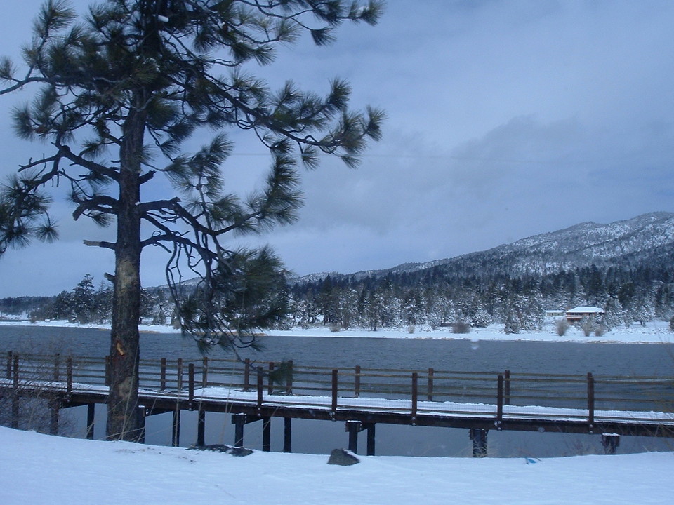 Big Bear Lake, CA Baker's Pond in Winter photo, picture, image