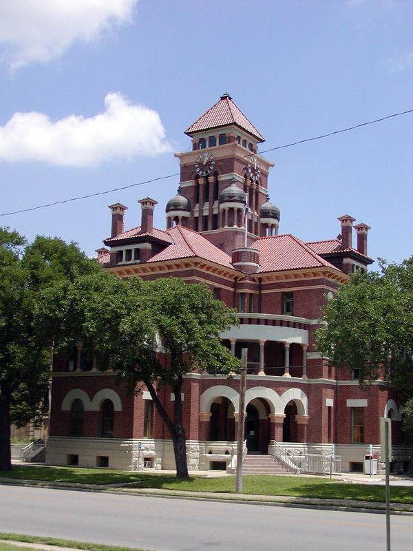 Gonzales, TX The (red brick Romanesque Revival style) Gonzales County