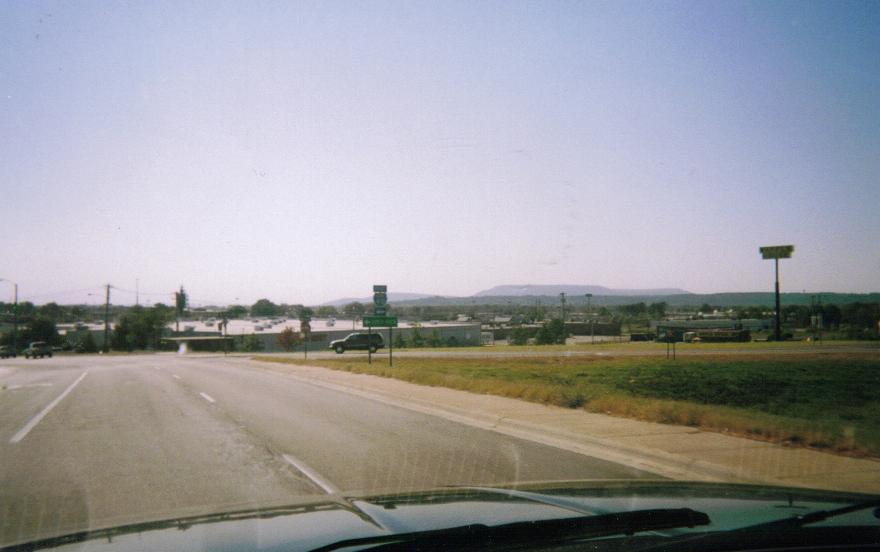 Russellville, AR A view of Mount Nebo and Russellville