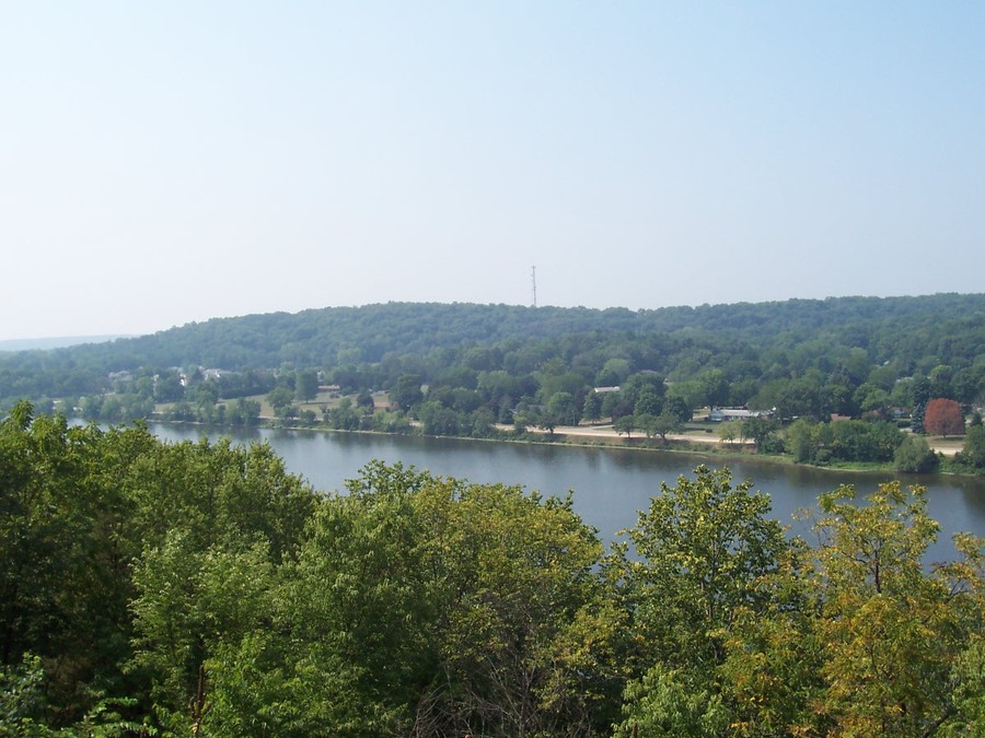Oregon, IL Rock River (view from Chief Blackhawk Statue) photo