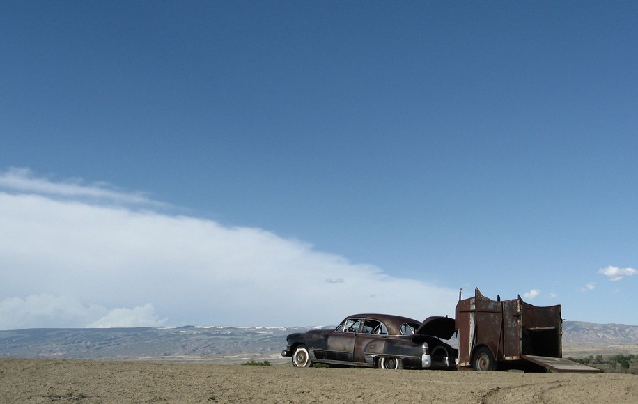 Frannie, WY Discarded Cadillac from Cooke Used "OK" Car Sales photo, picture, image (Wyoming