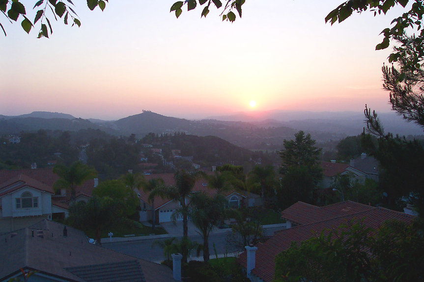 Calabasas, CA Sun setting over Calabasas photo, picture, image
