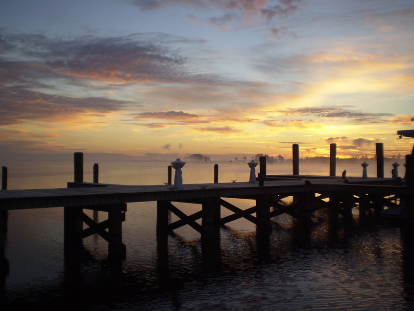 Belhaven, NC Sunrise at Bayside Marina photo, picture, image (North