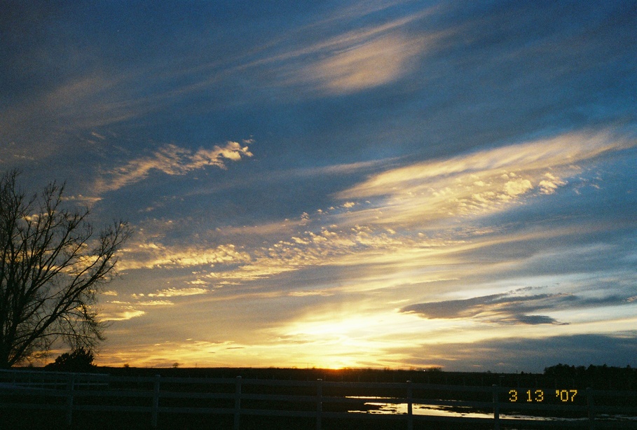 Tyndall, SD Glorious view of the sun setting from Tyndall SD photo