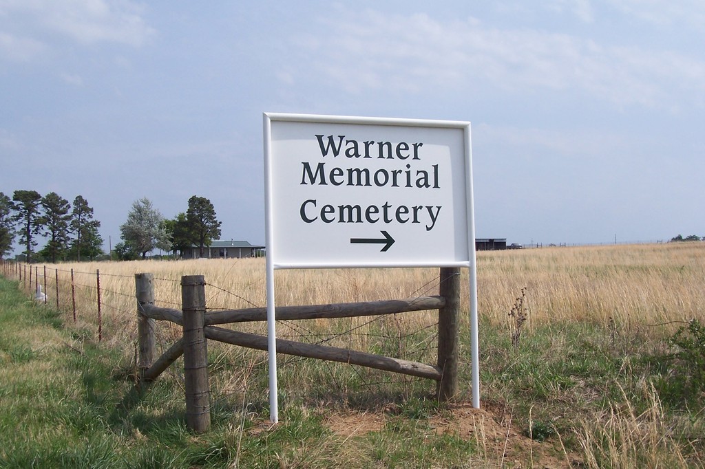Warner, OK Cemetery Entrance Taken April 2006 photo, picture, image (Oklahoma) at