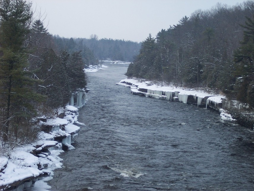 Great Bend, NY VIEW OF THE BLACK RIVER FROM BRIDGE IN GREAT BEND photo, picture, image (New