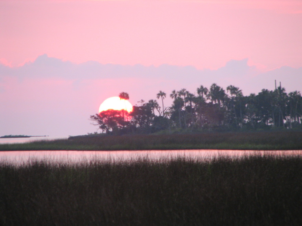 Yankeetown, FL sunset over the gulf in Yankeetown Fl photo, picture, image (Florida) at city