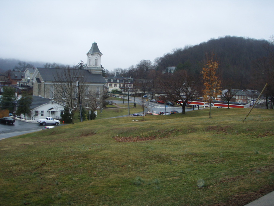 Milford, NJ View of the town of Milford from Cemetary Hill photo, picture, image (New Jersey