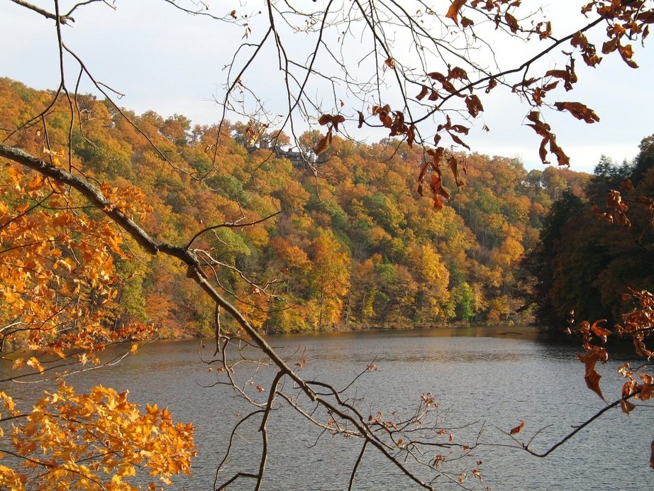Peapack and Gladstone, NJ Ravine Lake from other side photo, picture, image (New Jersey) at