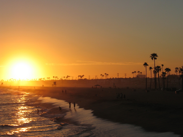 Newport Beach, CA Sunset from the Balboa Pier photo, picture, image