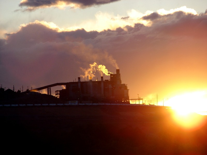 Magna, UT Kennecott Copper Refinery on the hill above Magna Utah