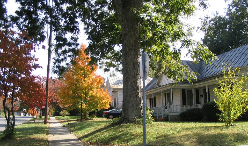 Mebane, NC Typical street near downtown photo, picture, image (North