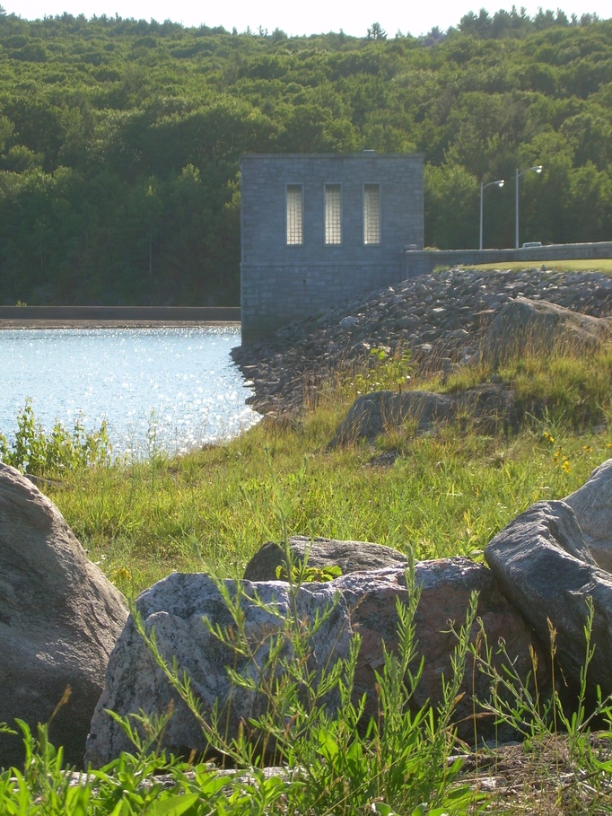 Barkhamsted, CT Hogback reservoir in the fall 2007 photo, picture