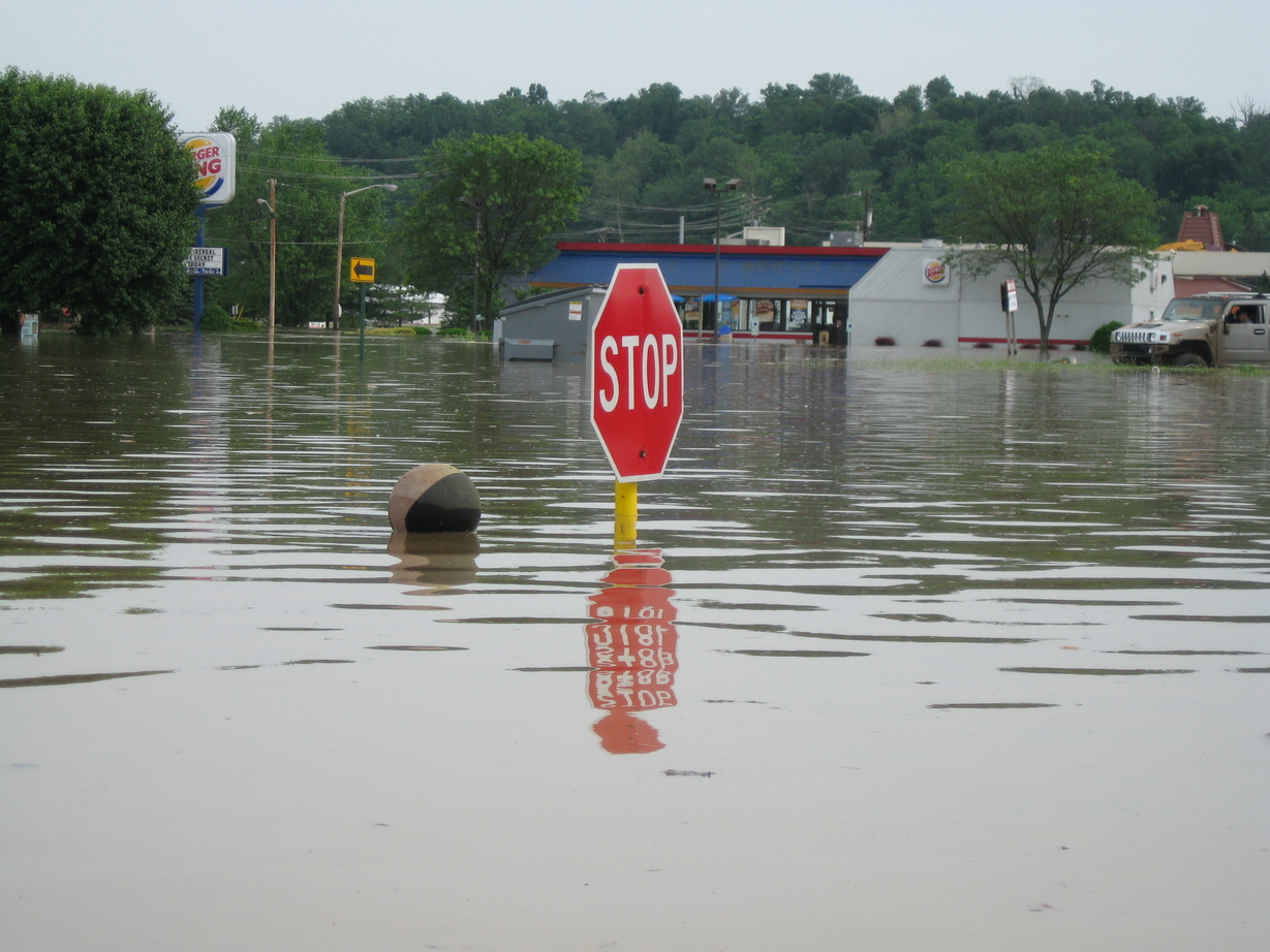 Martinsville, IN martinsville flood june 7th, from the kmart parking