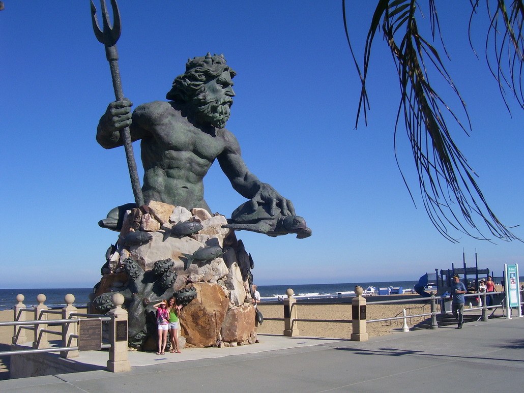 Virginia Beach, VA King Neptune on the boardwalk photo, picture