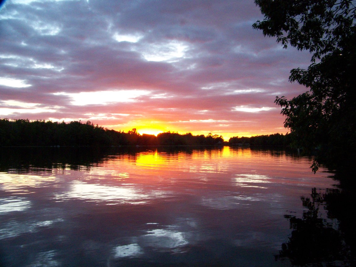 Orland, ME Sunset on Toddy Pond photo, picture, image (Maine) at city