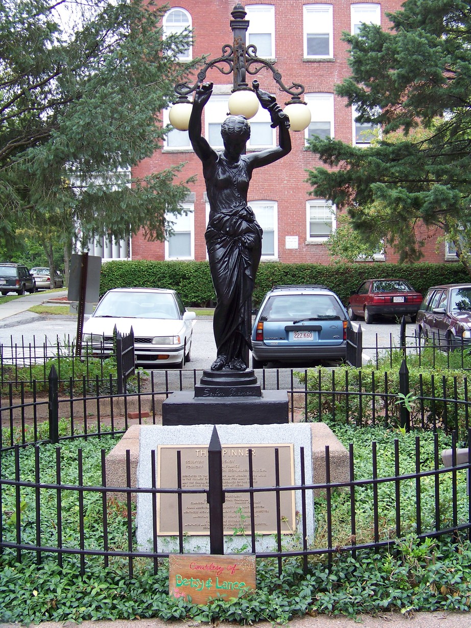 Montague, MA The Spinner, by Leon Cugnot, Displayed on Avenue A in