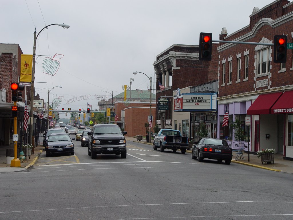 Murphysboro, IL Looking east down Hwy 149 (Walnut St.) photo, picture