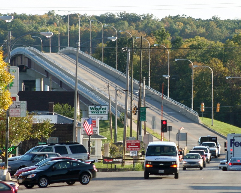 Marseilles, IL Downtown Marseilles and Bridge photo, picture, image (Illinois) at